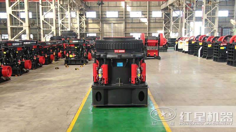 300型圓錐破碎機型號及參數(shù)，一小時能生產(chǎn)多少噸石子？